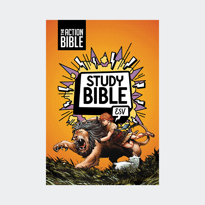 The Action Bible Study Bible ESV – Orange Premium Imitation Leather